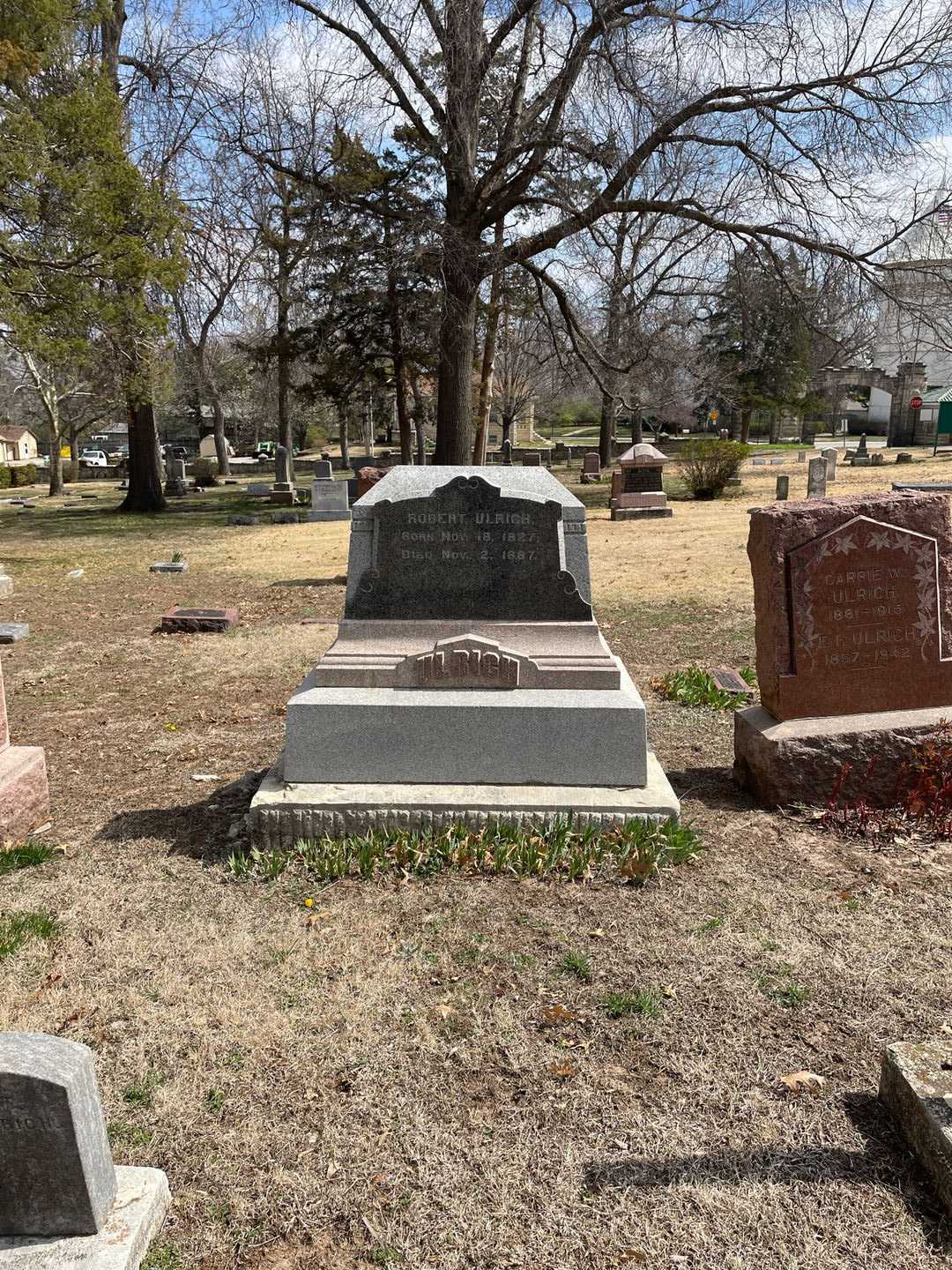 Robert Ulrich's grave. Photo 2