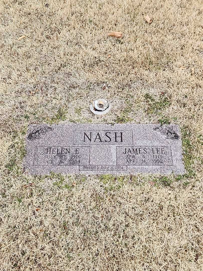 Helen E. Nash's grave. Photo 1
