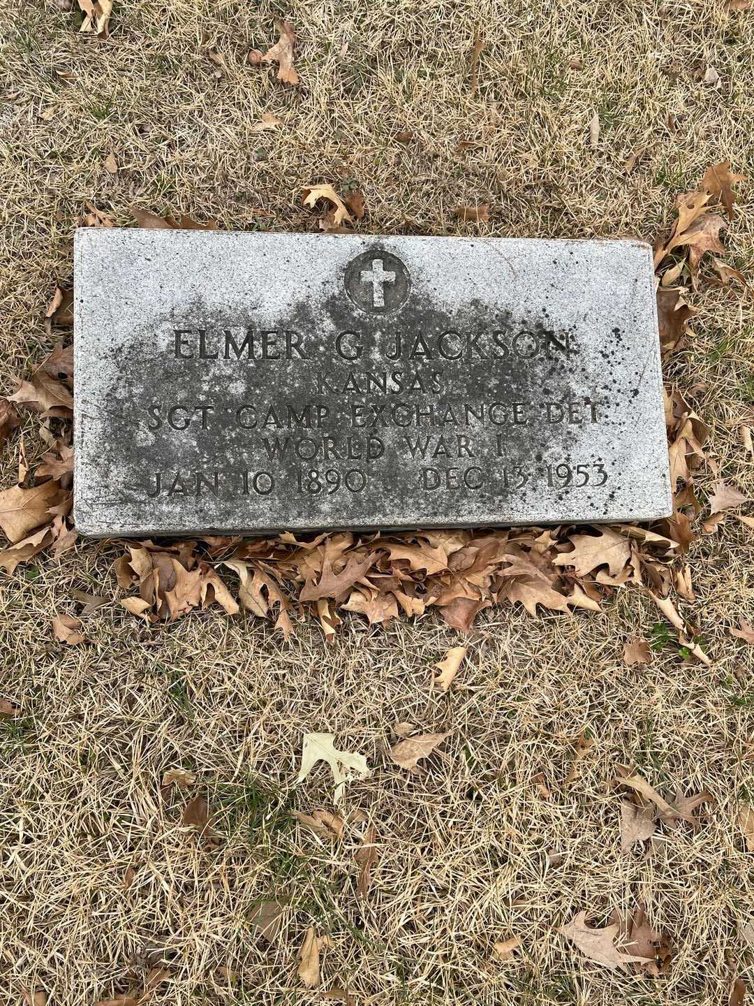 Elmer George Jackson's grave. Photo 3
