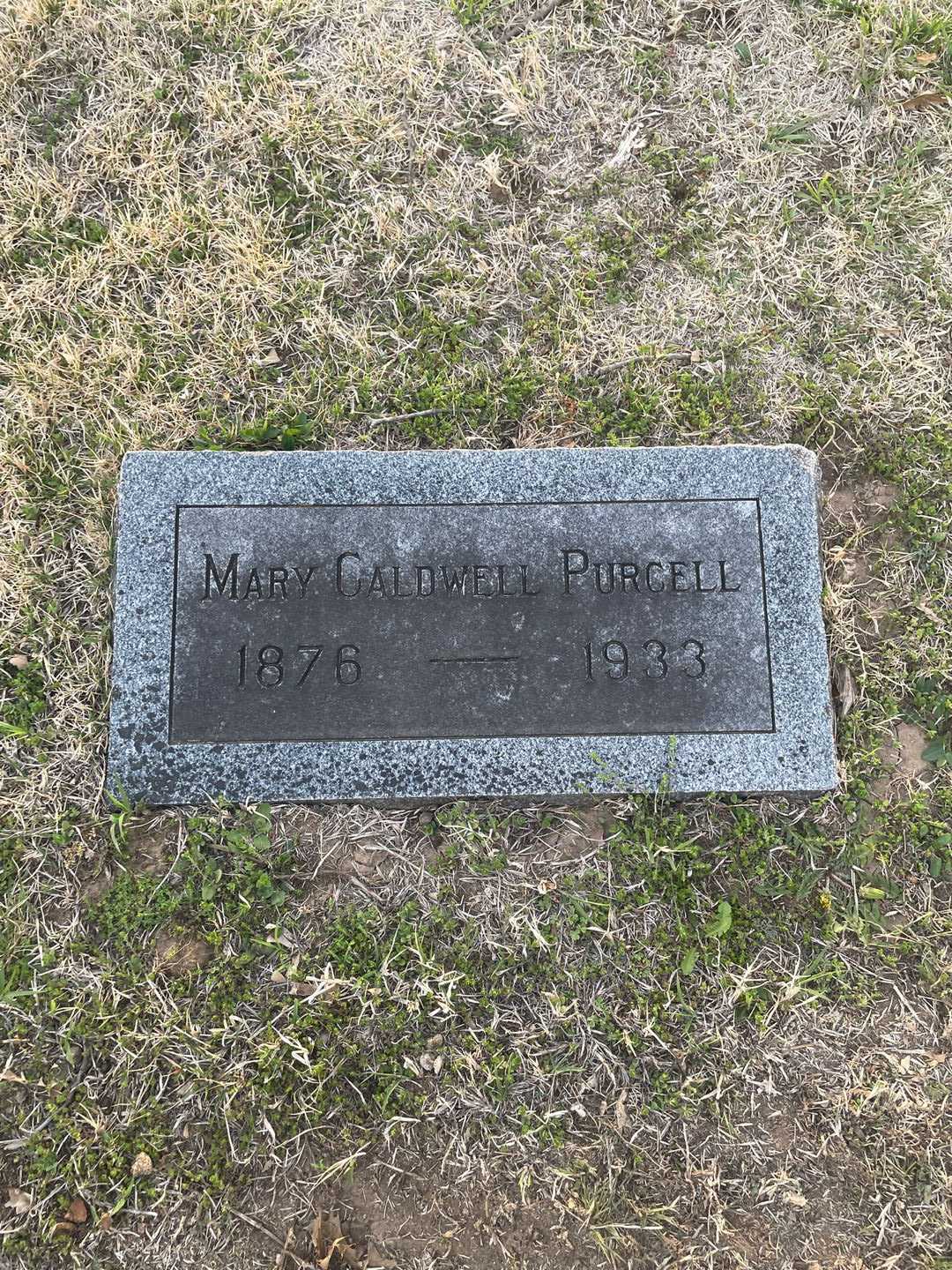 Mary Caldwell Purcell's grave. Photo 3
