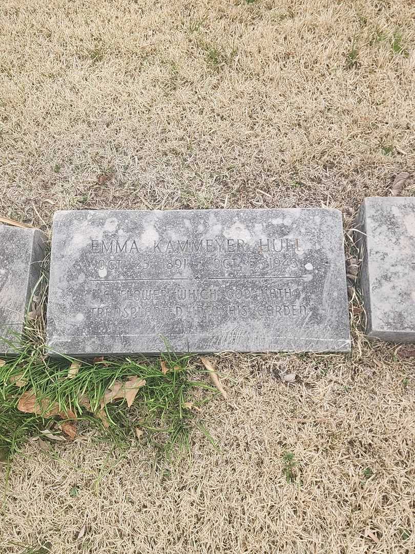 Emma Dorthy Kammeyer Hull's grave. Photo 3