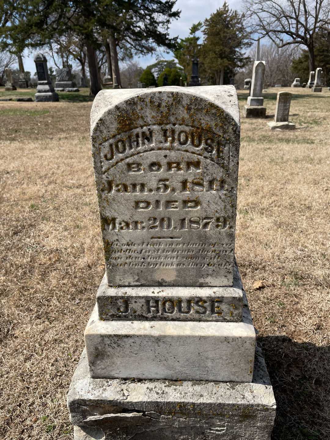 John House's grave. Photo 3