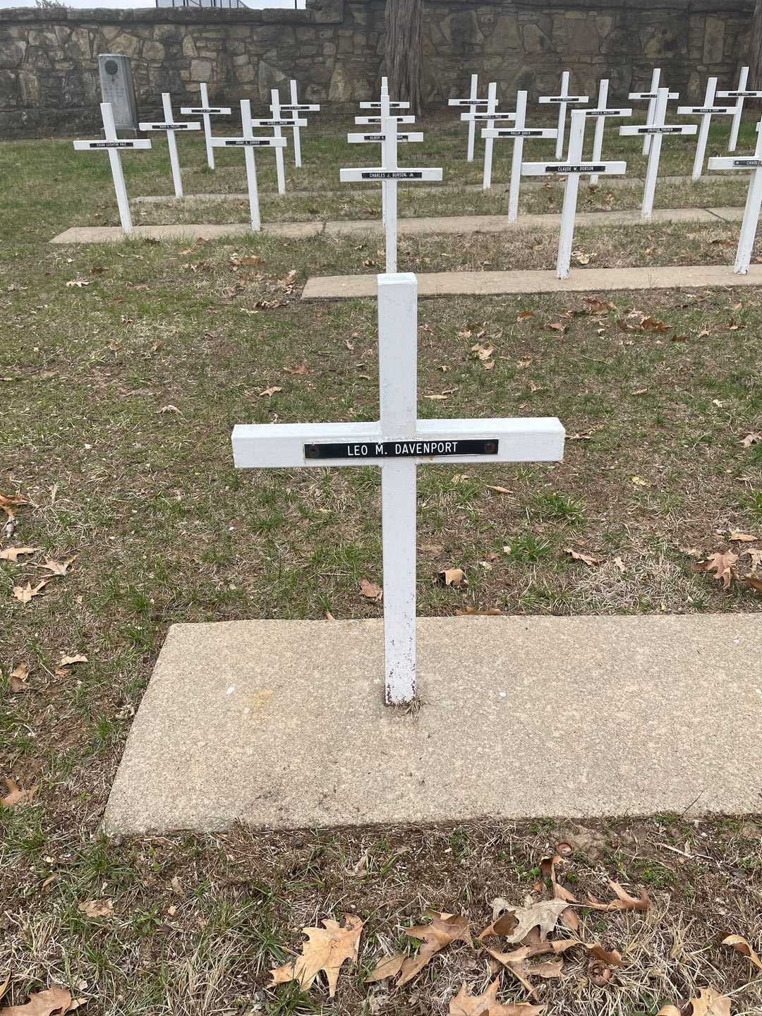 Leo M. Davenport's grave. Photo 3