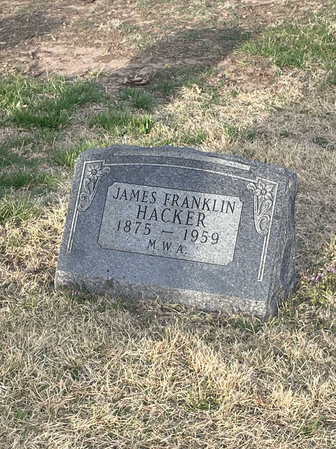 James Franklin Hacker's grave. Photo 3