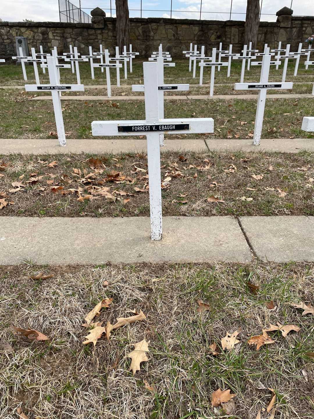 Forrest V. Ebaugh's grave. Photo 3