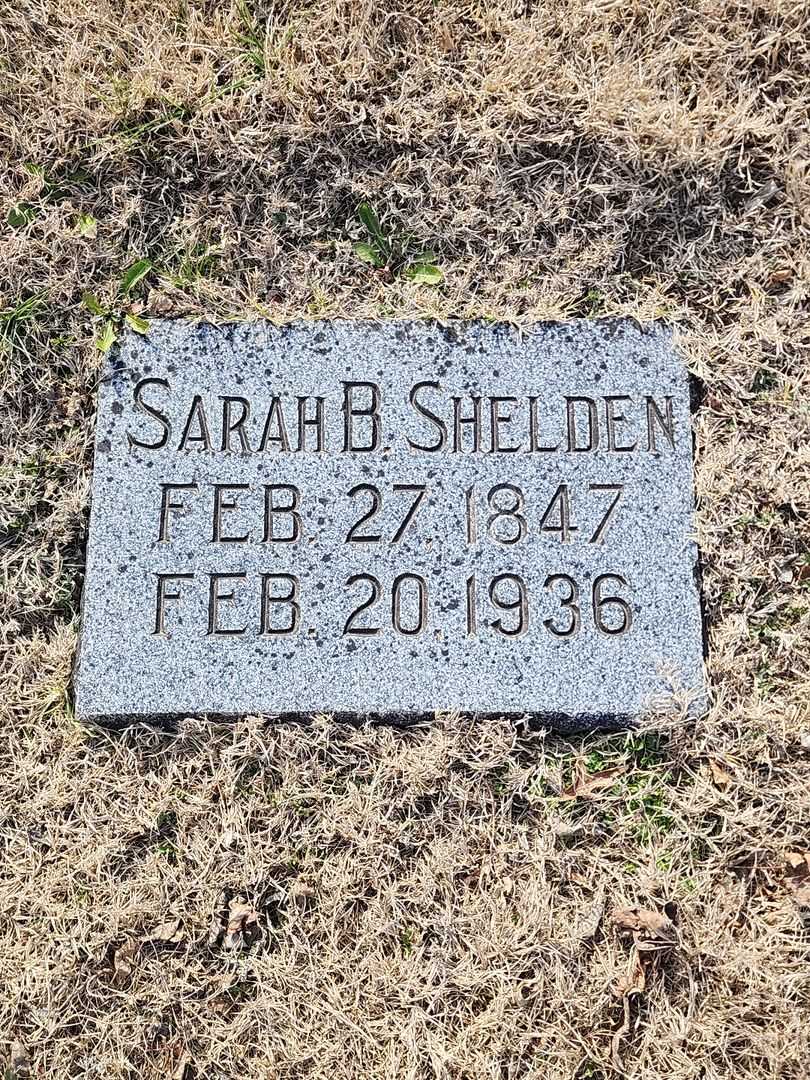 Sarah Bacon Shelden's grave. Photo 4