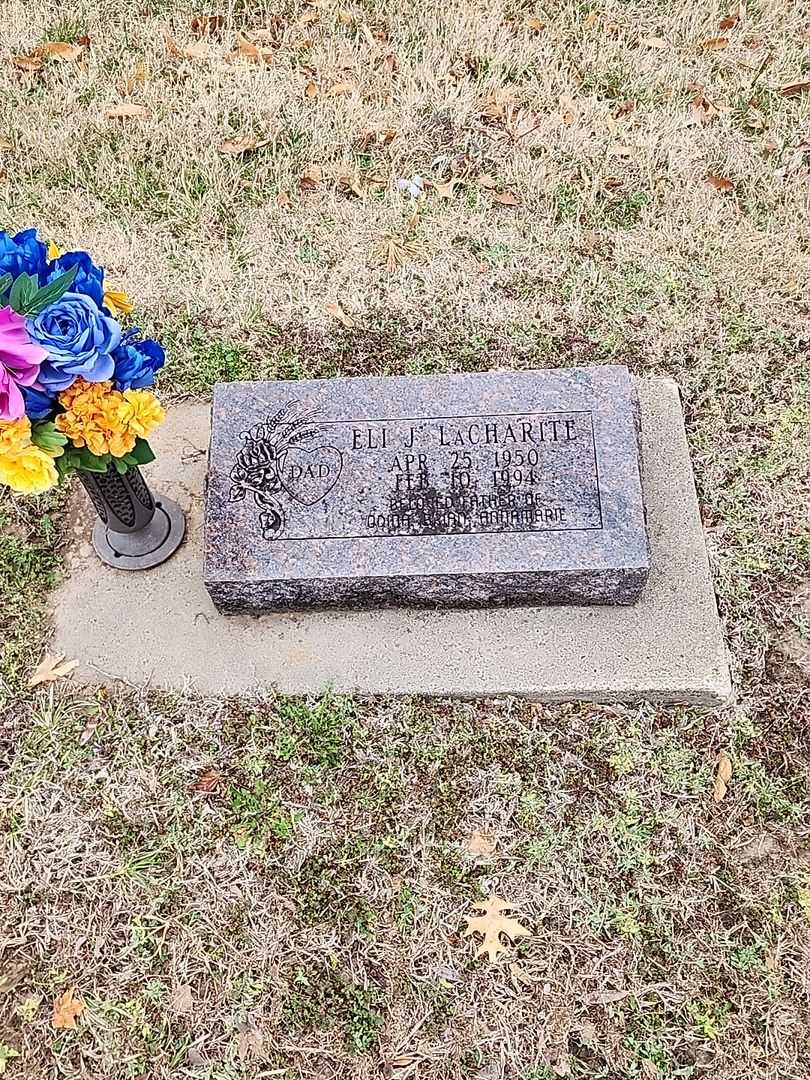 Eli J. LaCharite's grave. Photo 1