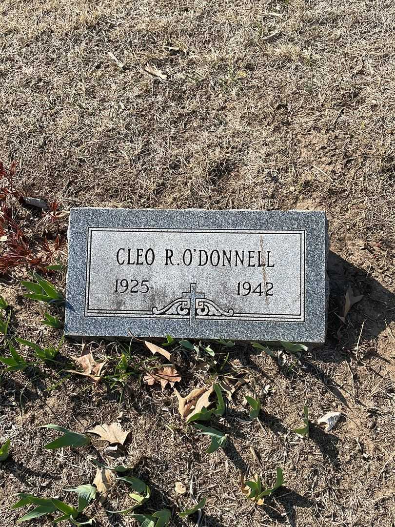 Cleo Robert O'Donnell's grave. Photo 1