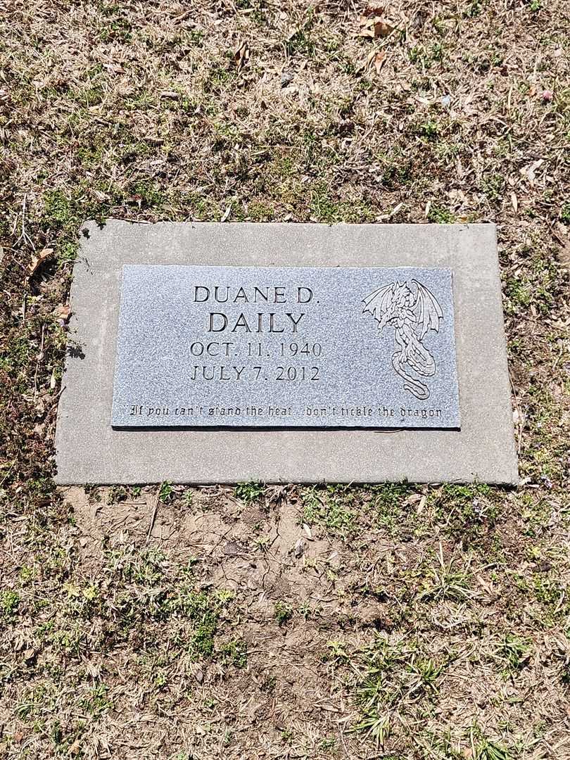 Duane D. Daily's grave. Photo 1