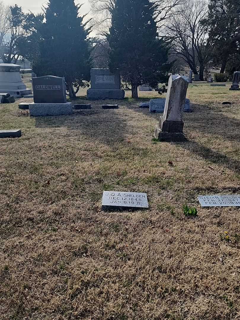John Quincy Adams Shelden's grave. Photo 3