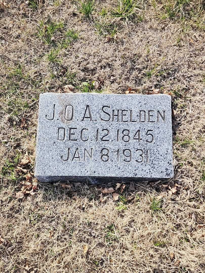John Quincy Adams Shelden's grave. Photo 4