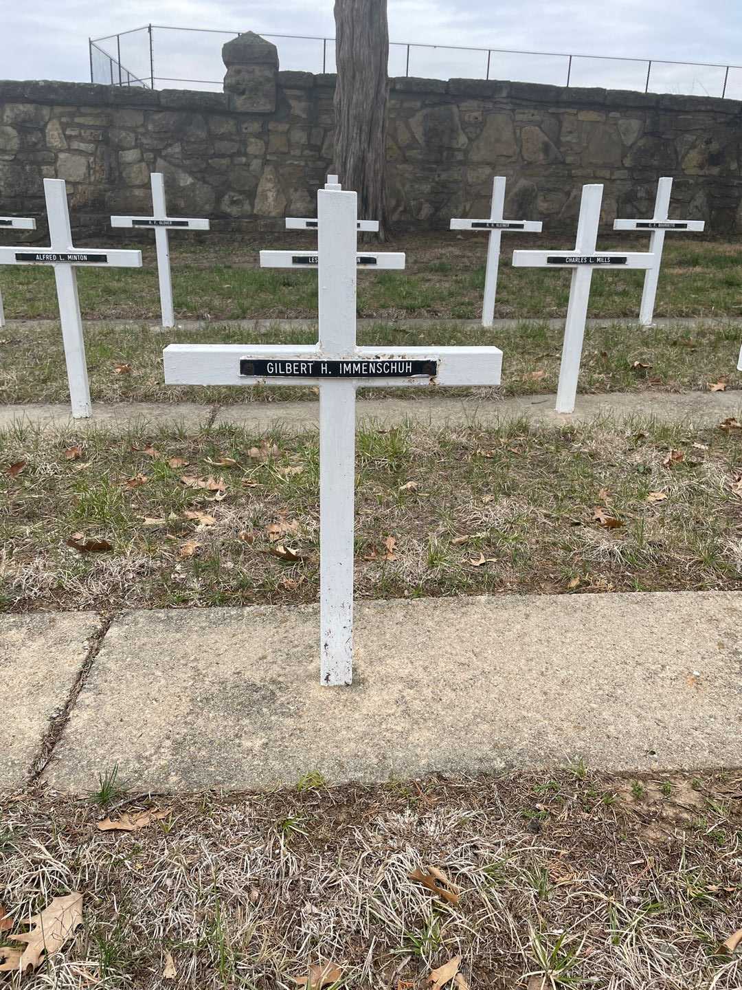 Gilbert H. Immenschuh's grave. Photo 3