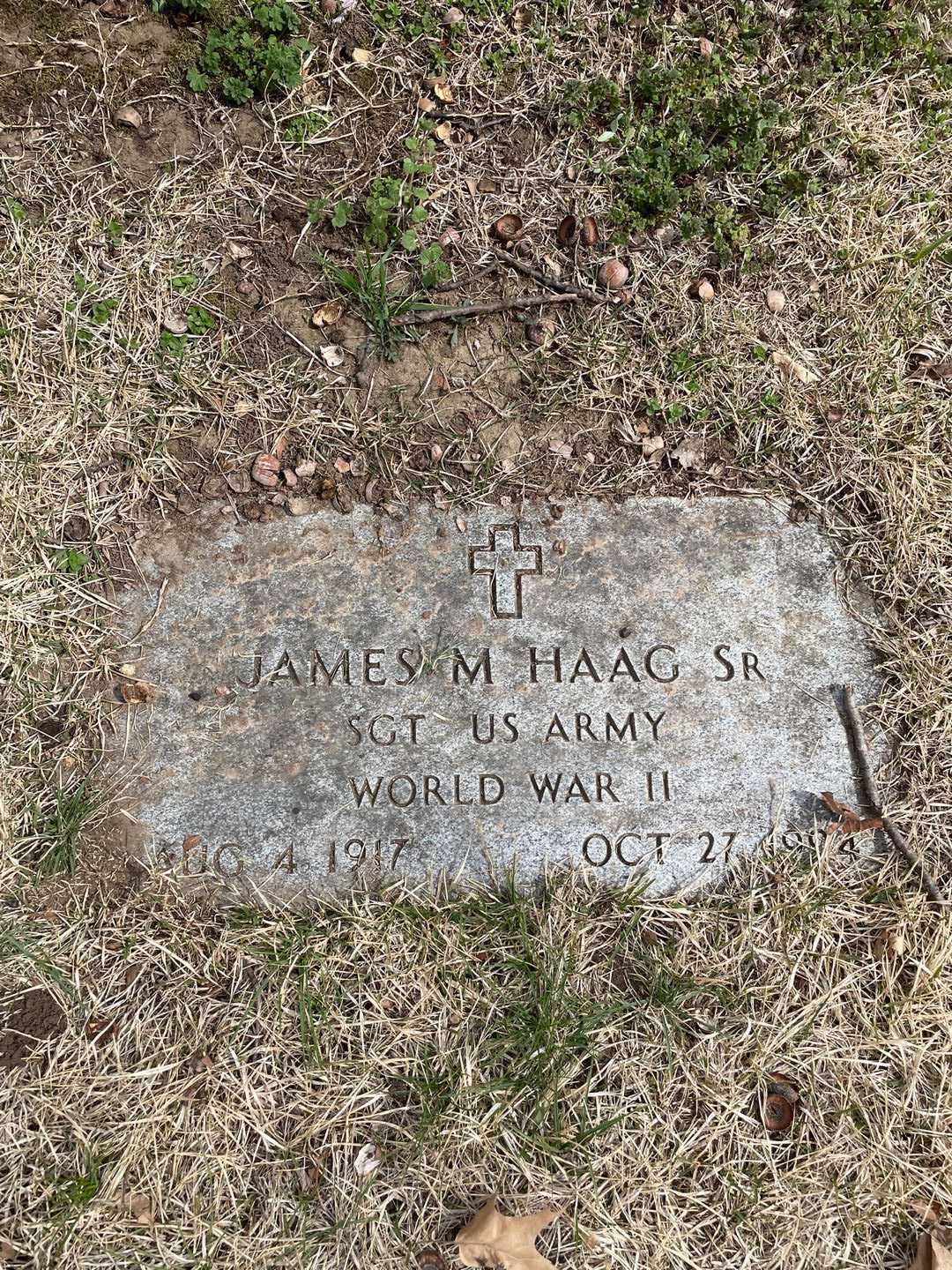 James M. Haag Senior's grave. Photo 3