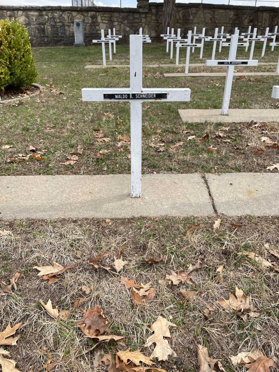 Waldo B. Schneider's grave. Photo 3