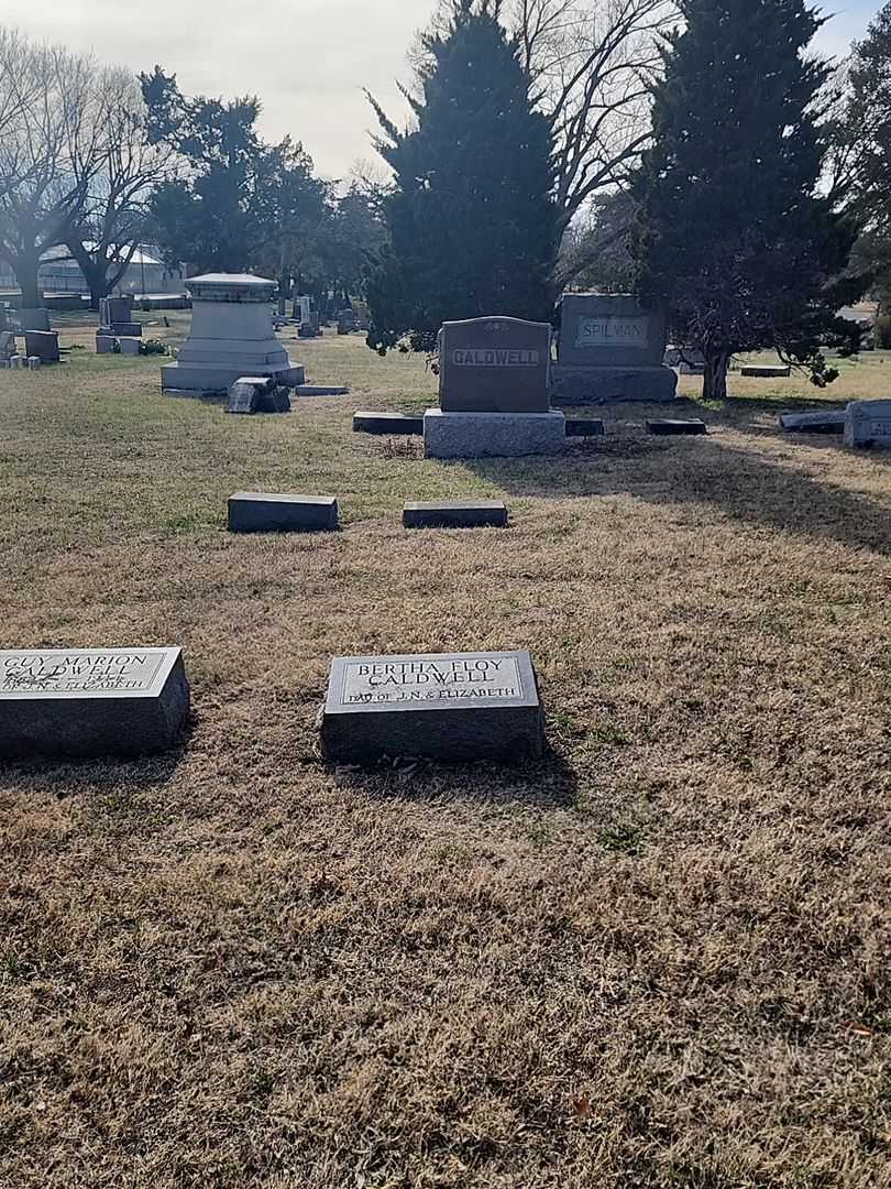 Bertha Floy Caldwell's grave. Photo 3