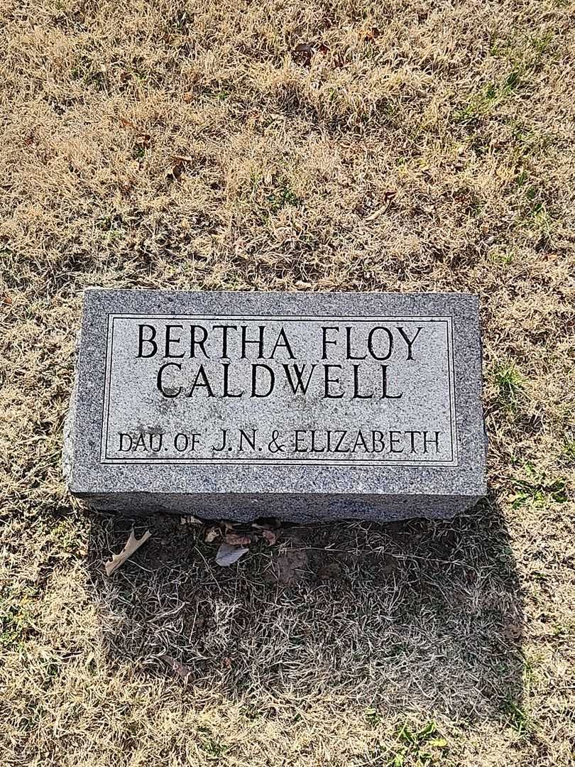 Bertha Floy Caldwell's grave. Photo 4