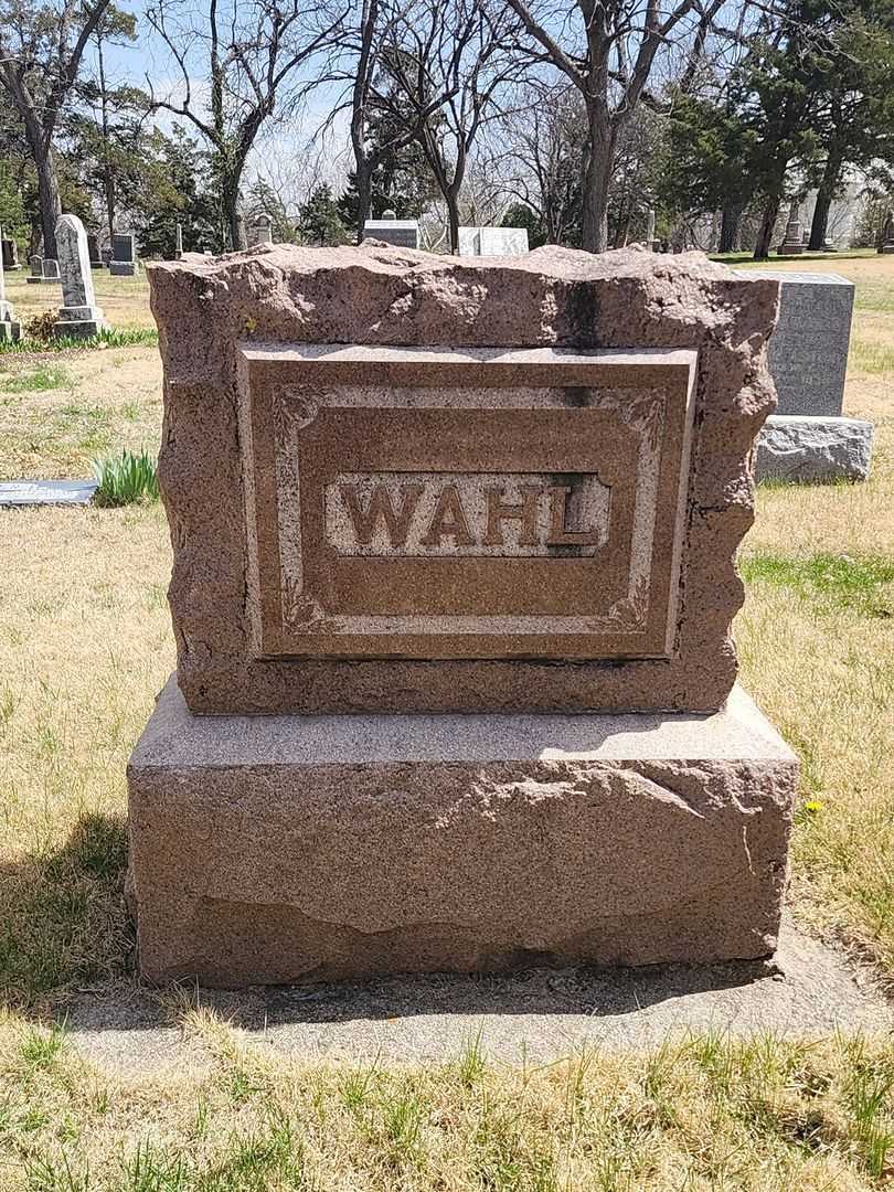 Alberta M. Wahl's grave
