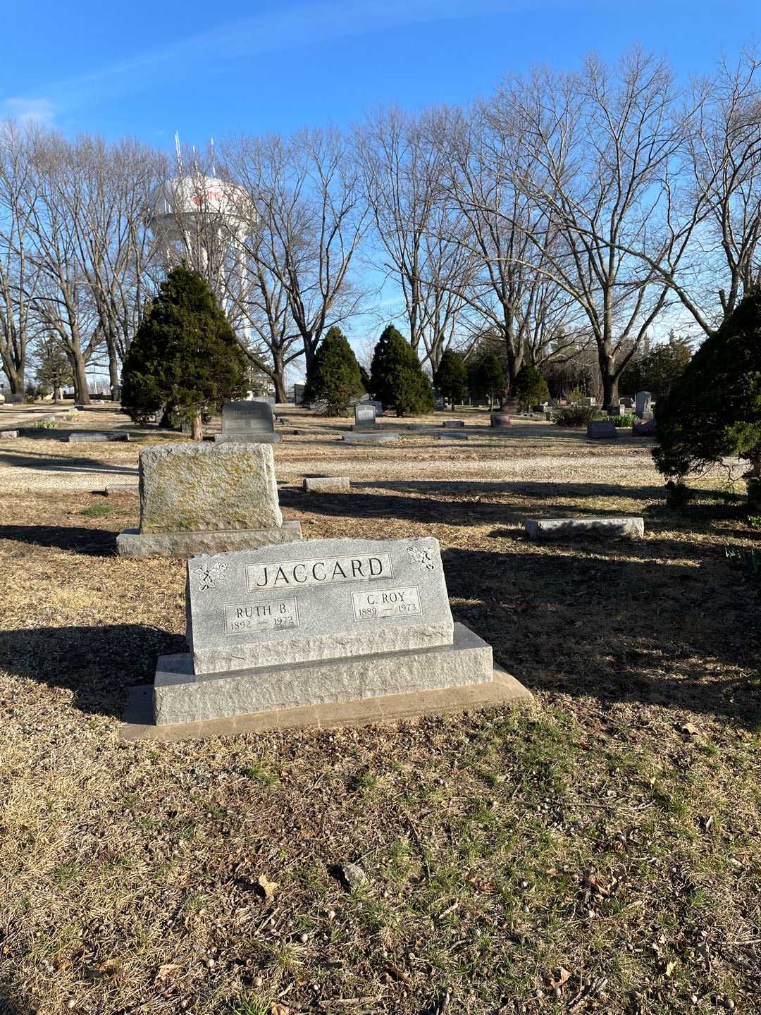 Ruth B. Jaccard's grave. Photo 2