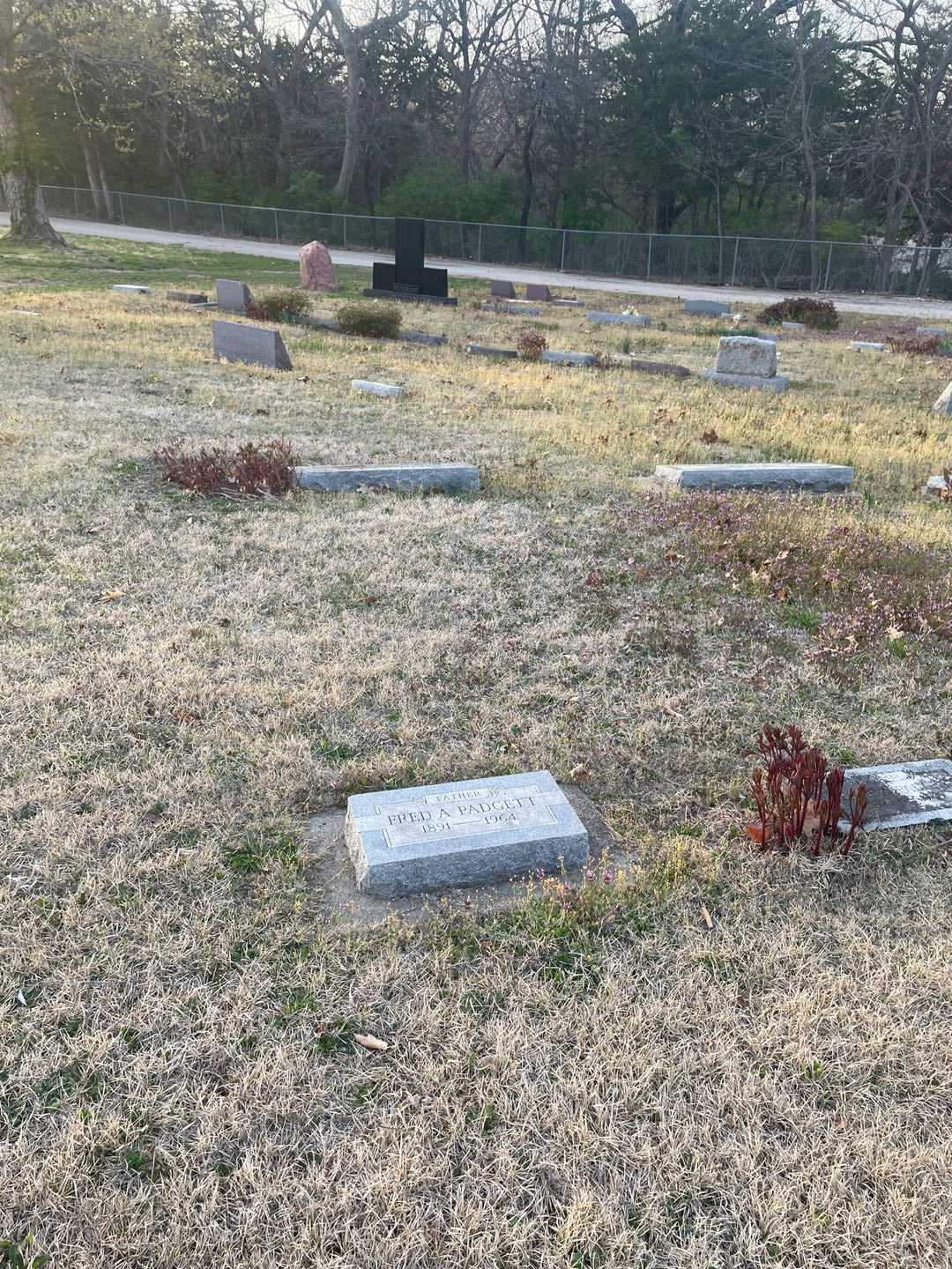 Fred Allen Padgett Senior's grave. Photo 2