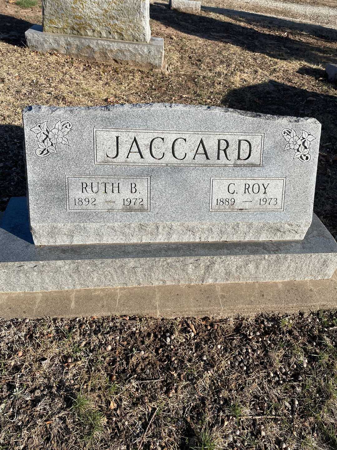 Ruth B. Jaccard's grave. Photo 3
