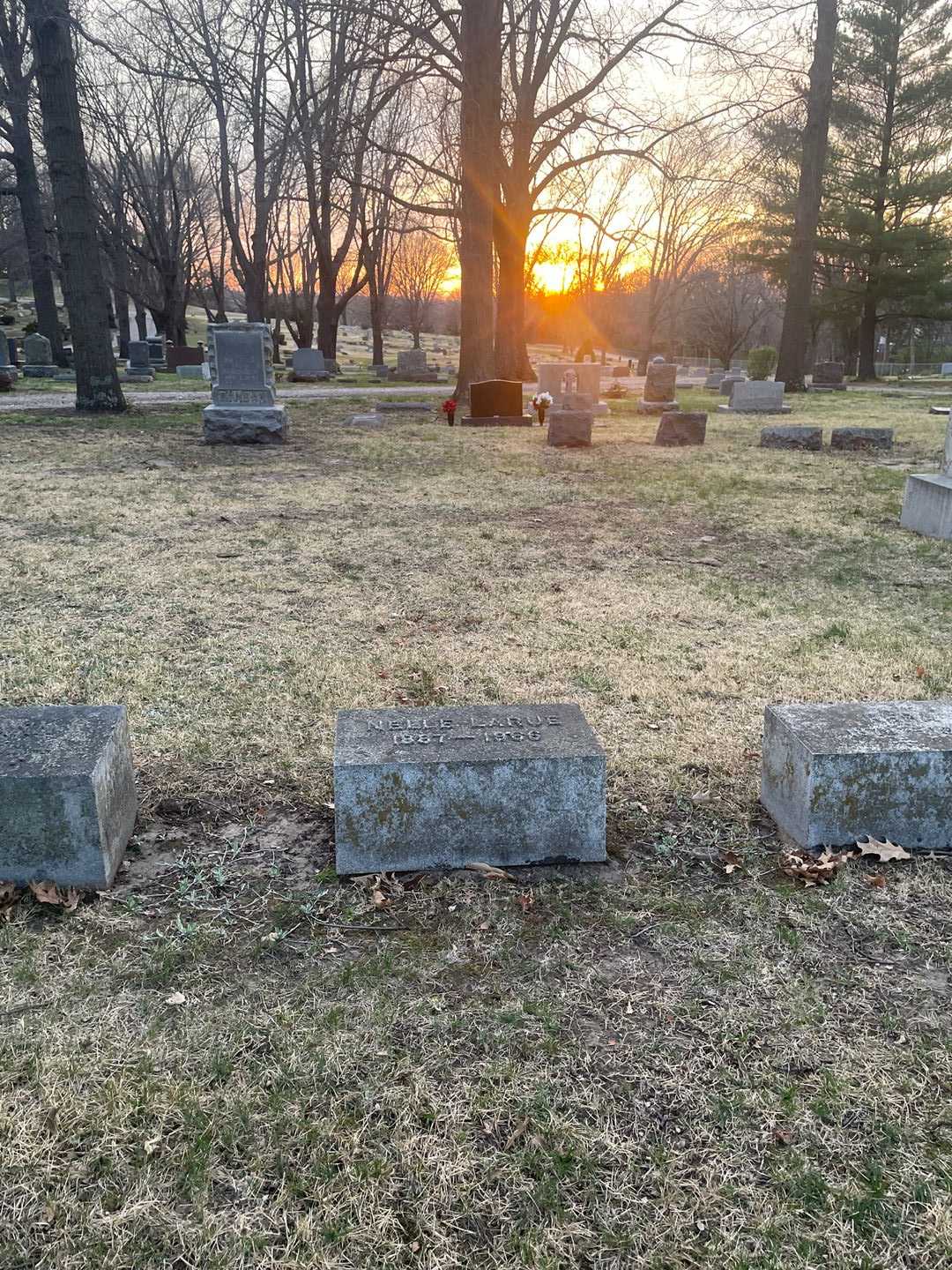 Nelle LaRue Wolf's grave. Photo 2