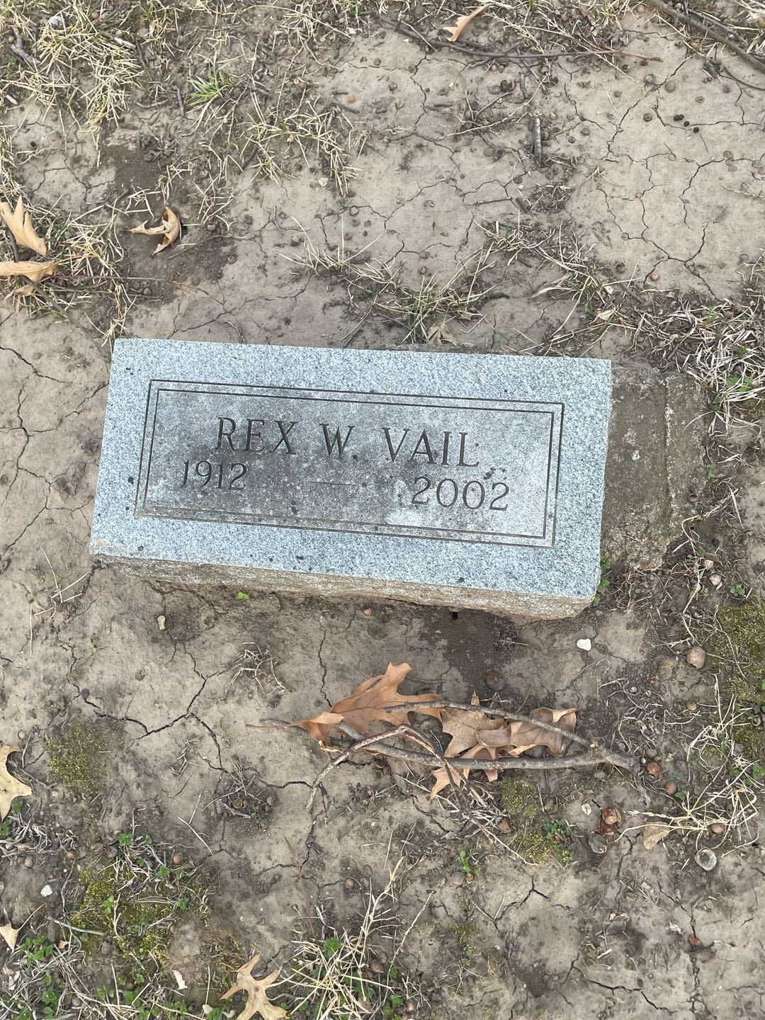 Rex W. Vail's grave. Photo 1