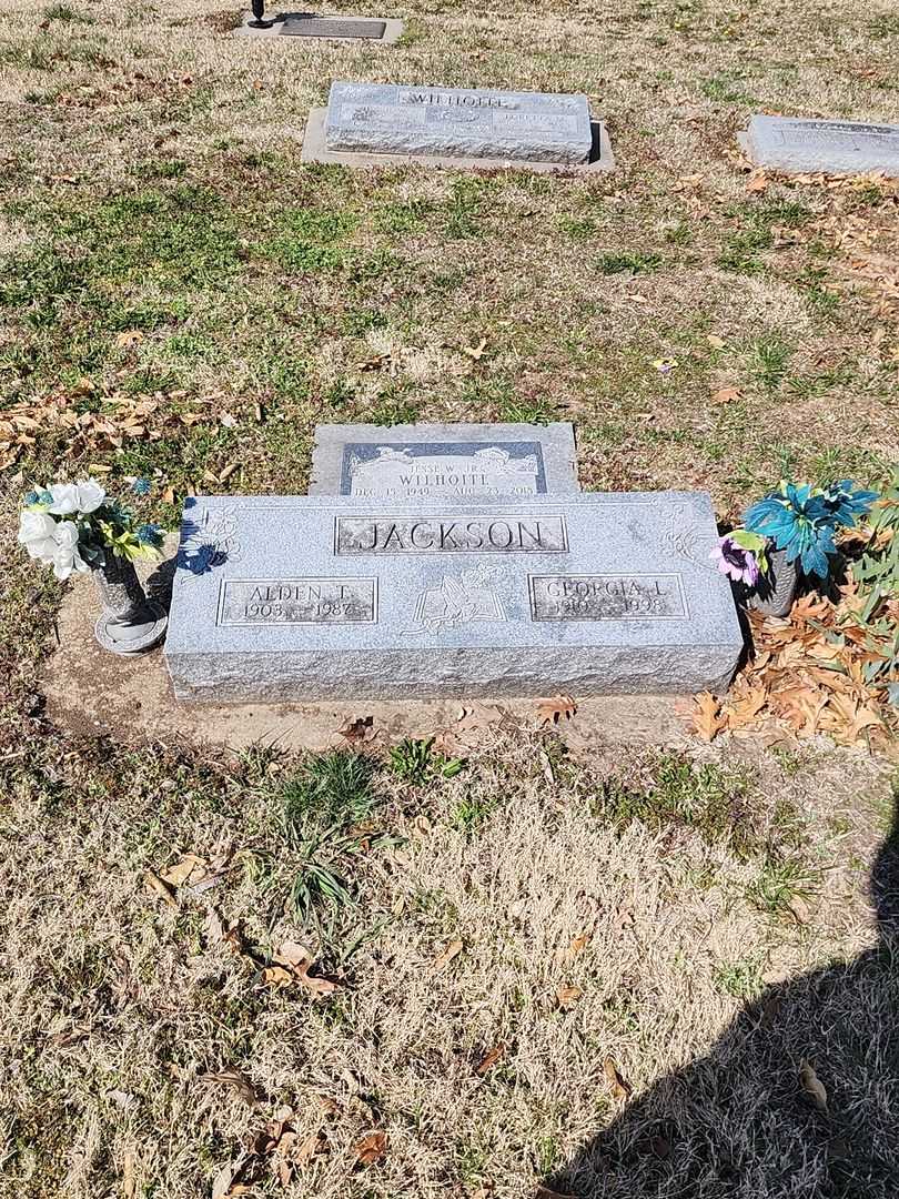 Alden T. Jackson's grave. Photo 1