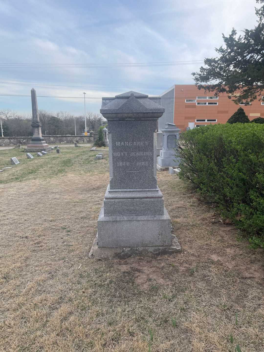 Margaret J. Hoyt Jenkins's grave. Photo 2