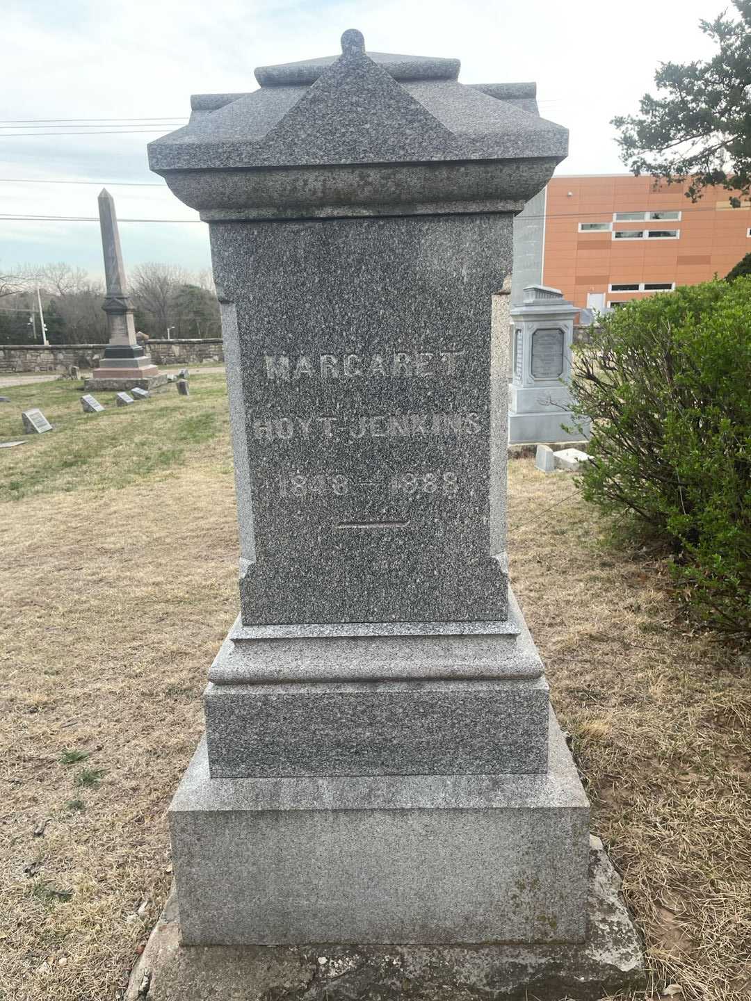 Margaret J. Hoyt Jenkins's grave. Photo 3