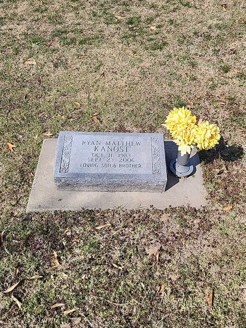 Ryan Matthew Kanost's grave. Photo 1