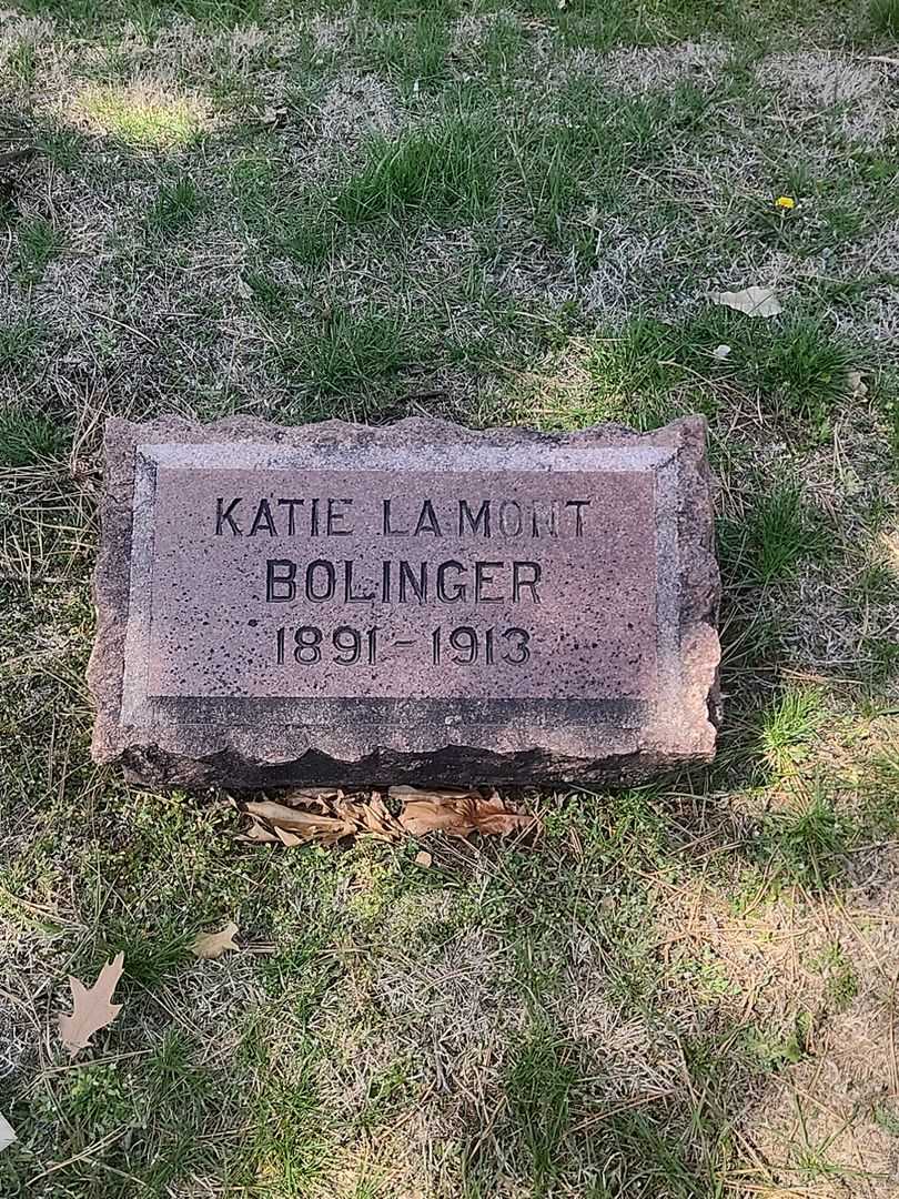 Katherine "Katie" La Mont Bolinger's grave. Photo 1