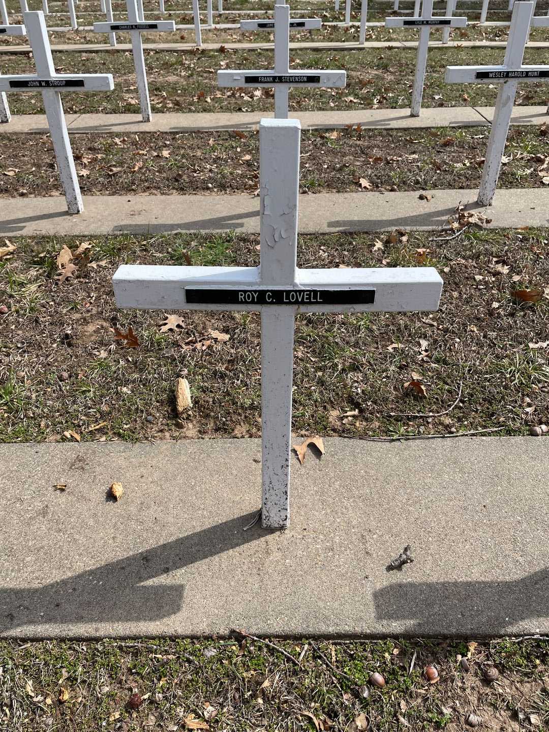 Roy C. Lovell's grave. Photo 3