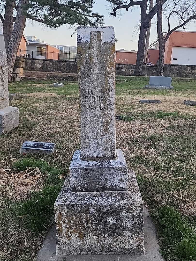 Soden Elmer Hendrixon's grave. Photo 3