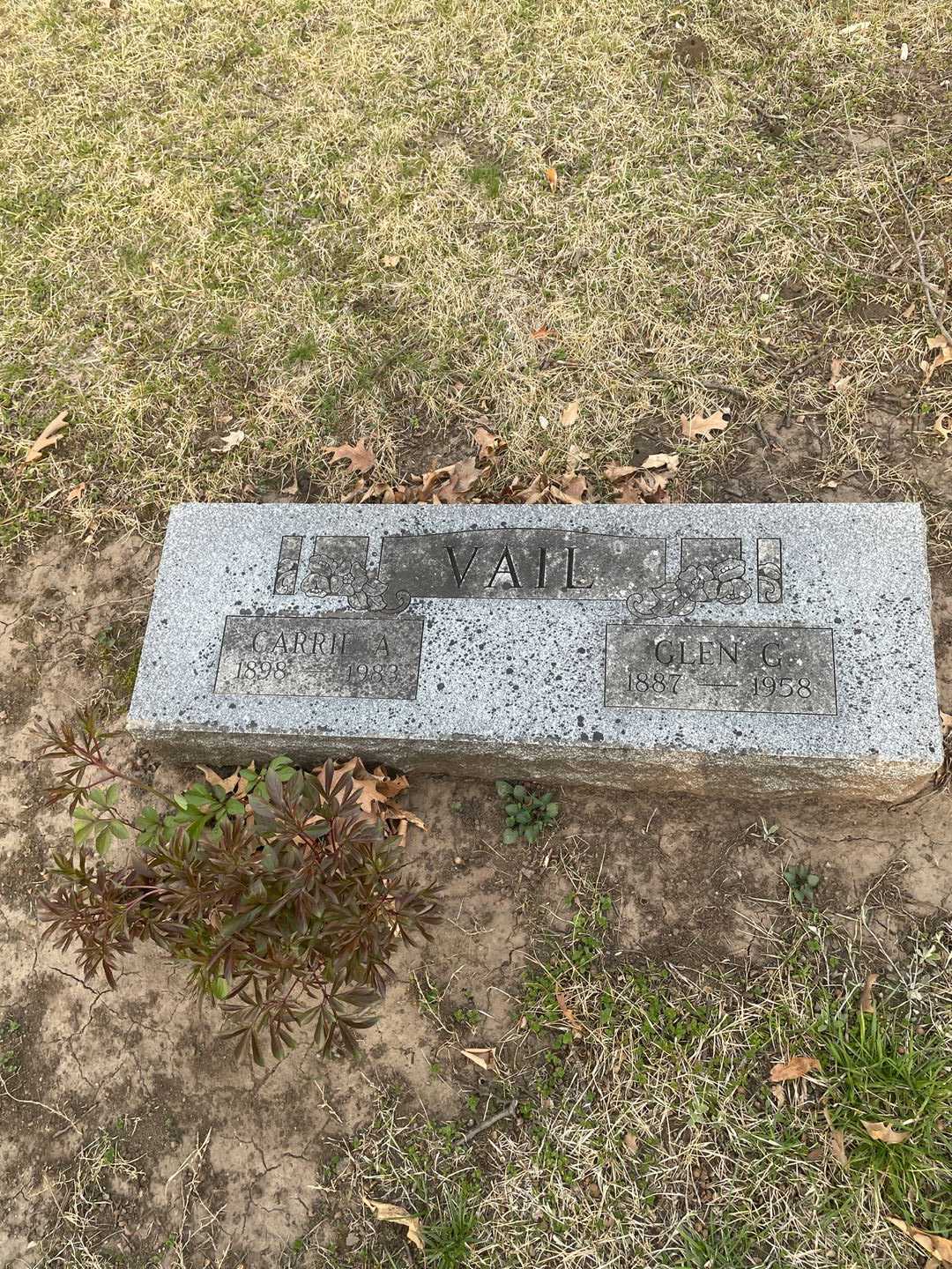 Carrie A. Vail's grave. Photo 3