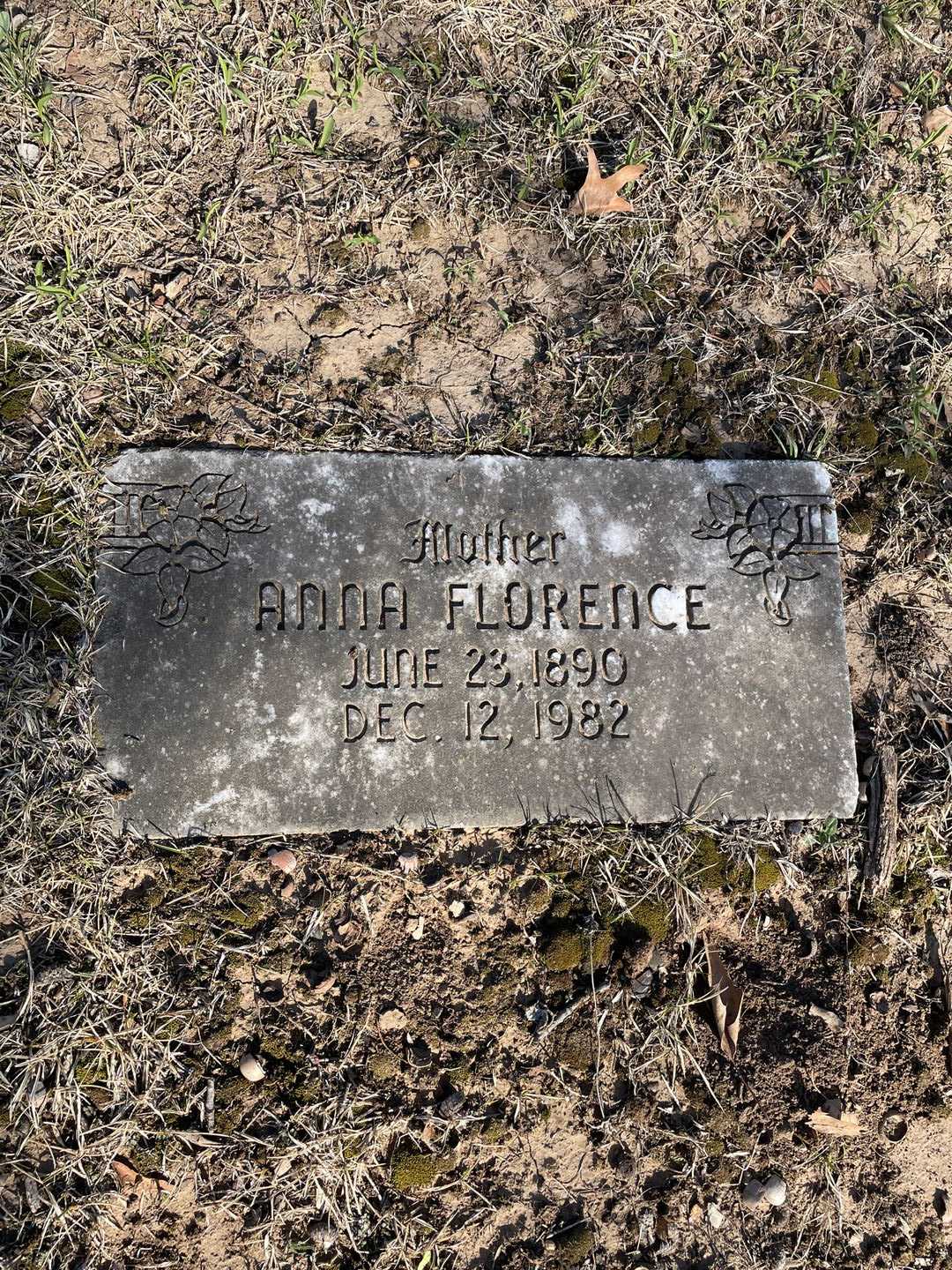 Anna Florence Abbott's grave. Photo 3
