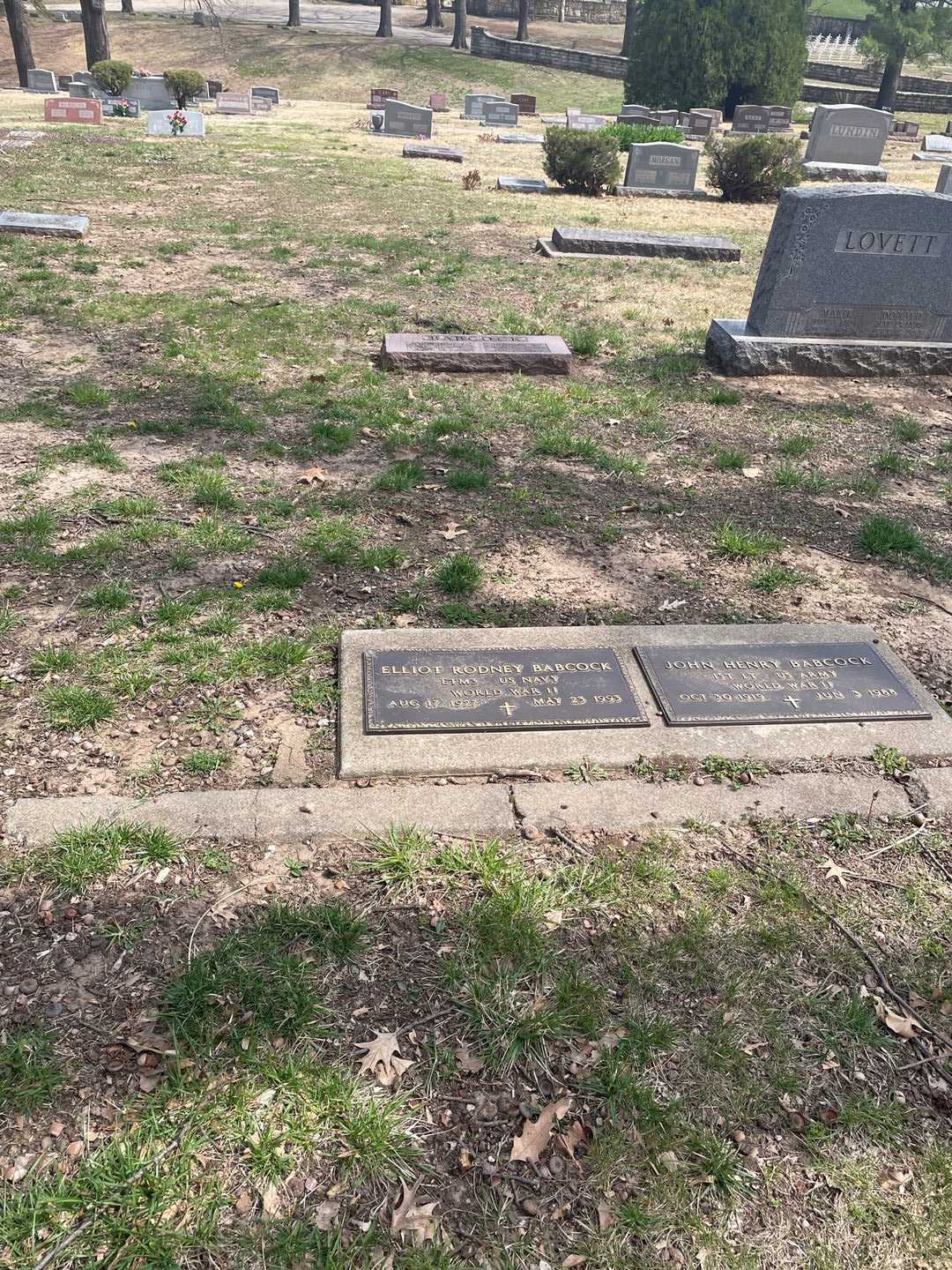 Elliot Rodney Babcock's grave. Photo 2