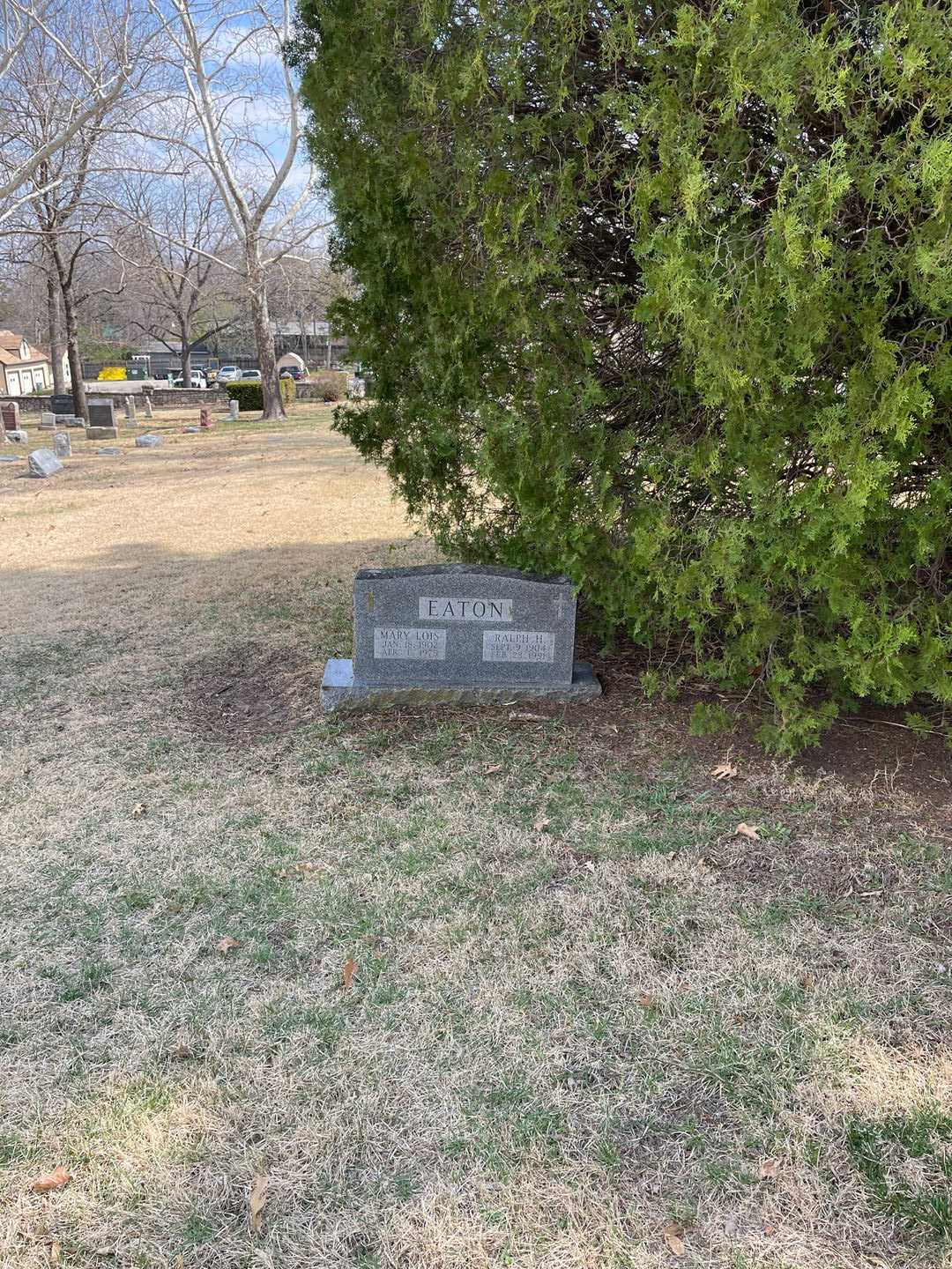 Mary Lois Eaton's grave. Photo 2