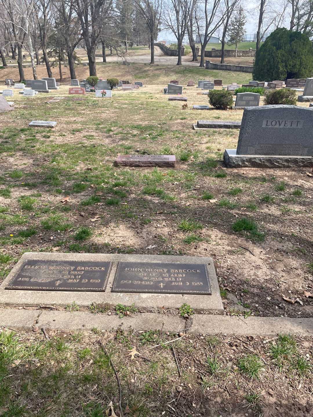 John Henry Babcock's grave. Photo 2