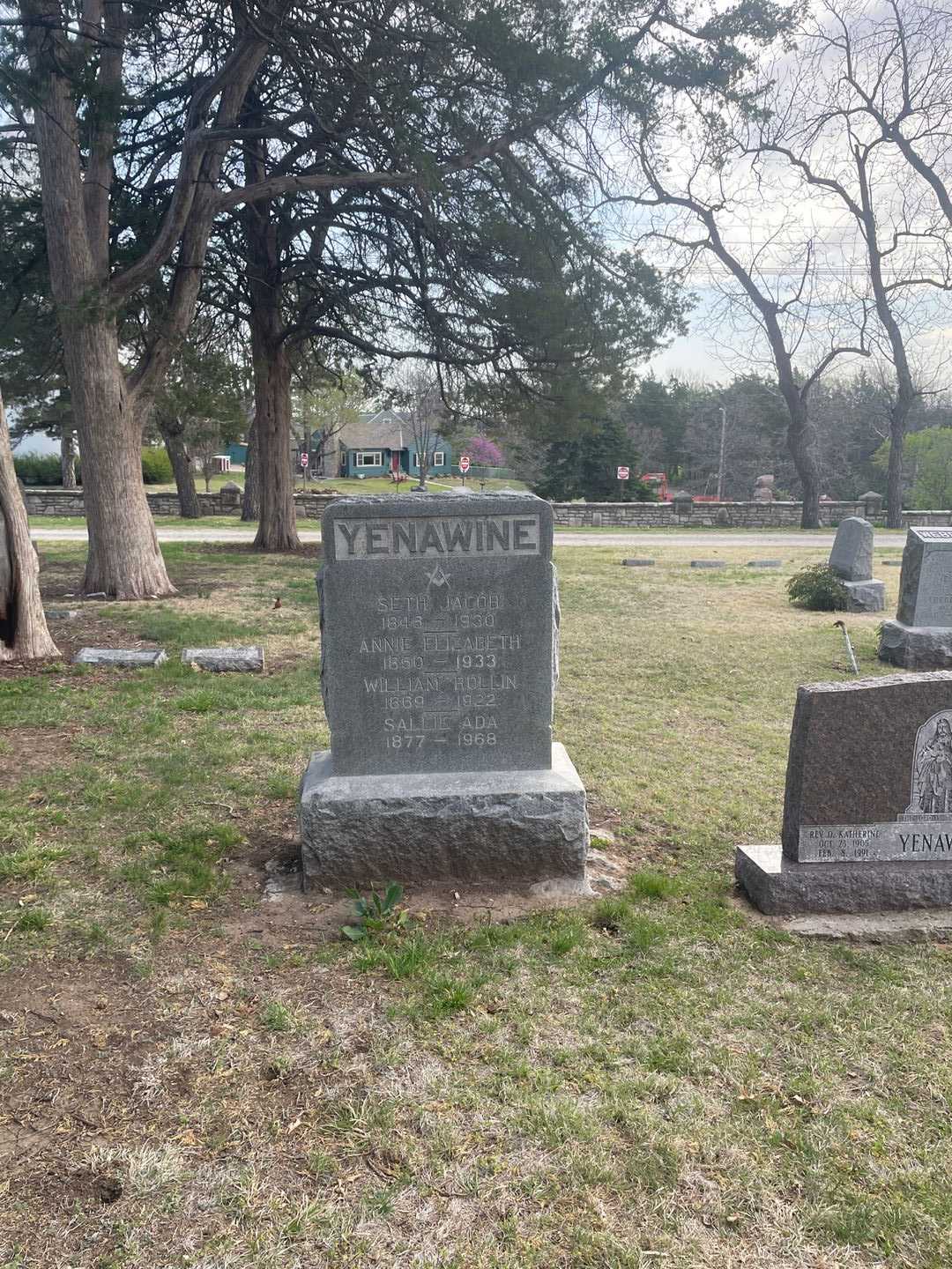 Annie Elizabeth Yenawine's grave. Photo 2