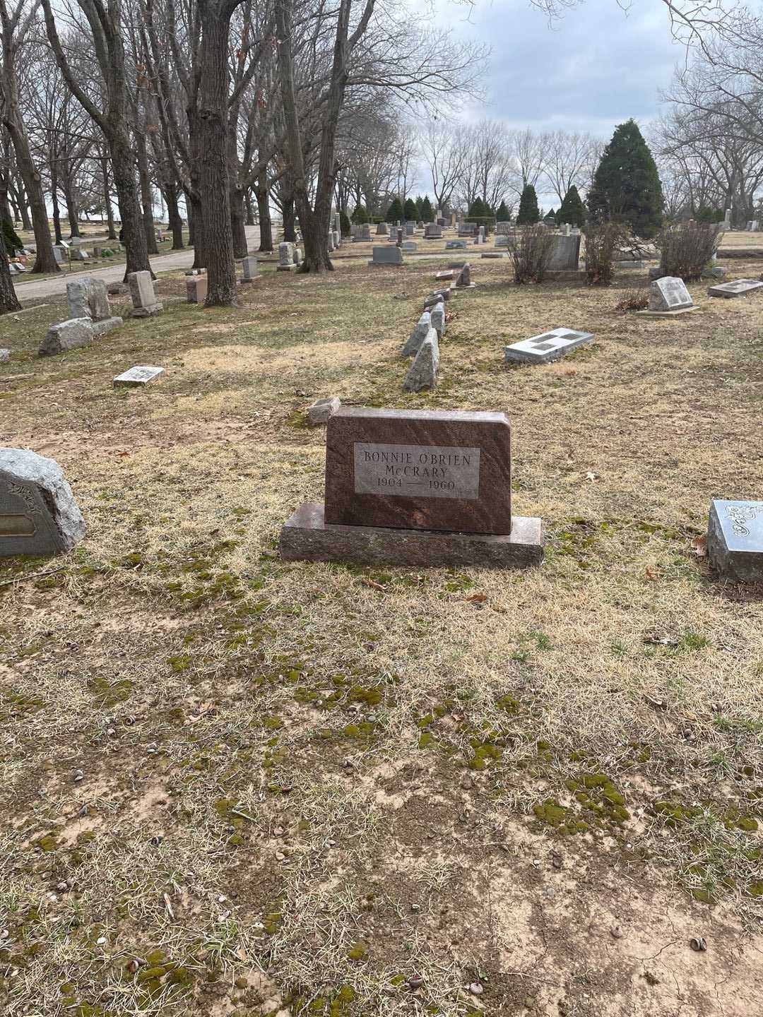 Bernice "Bonnie" O'Brien McCrary's grave. Photo 2