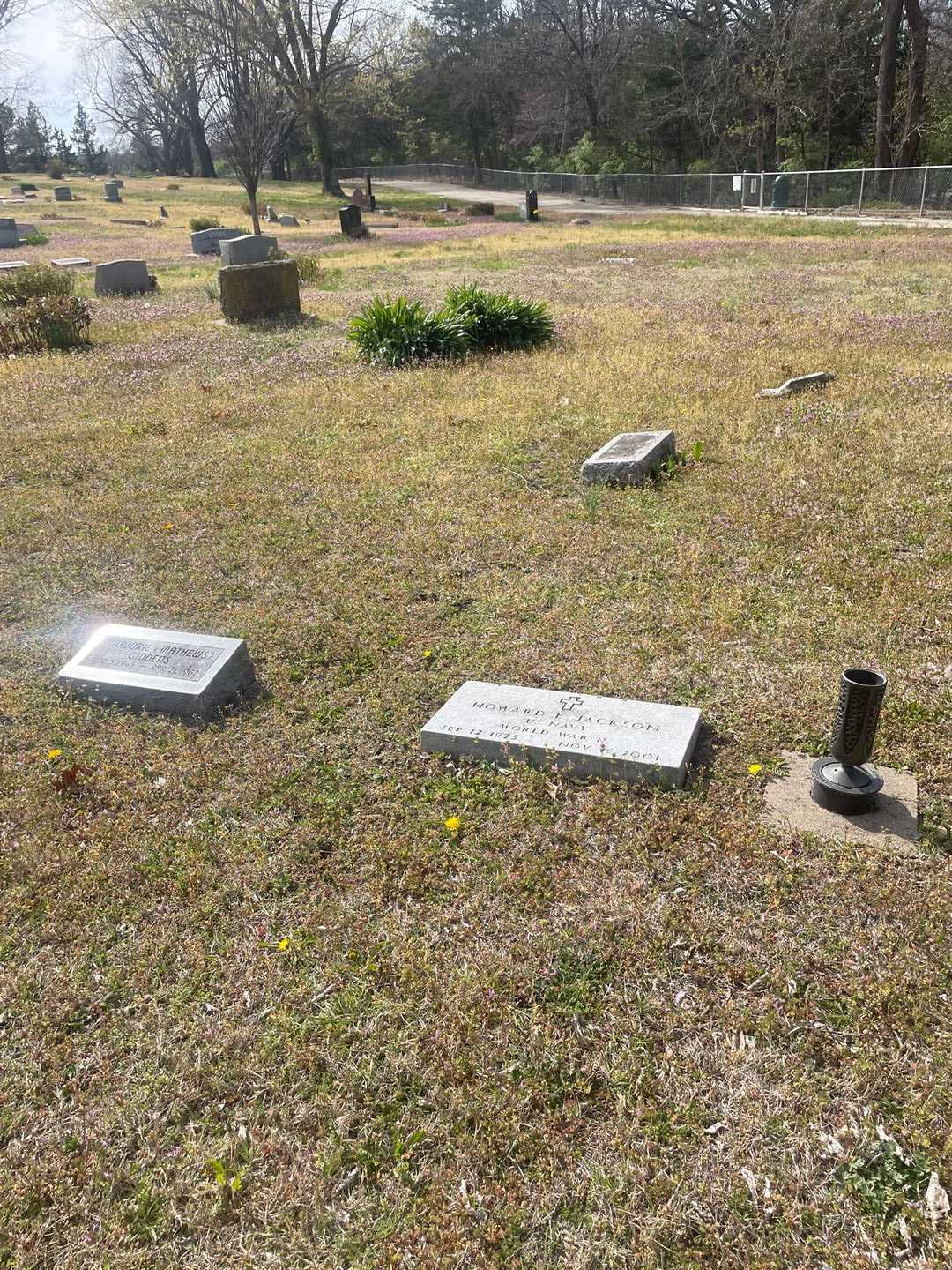 Howard E. Jackson's grave. Photo 2