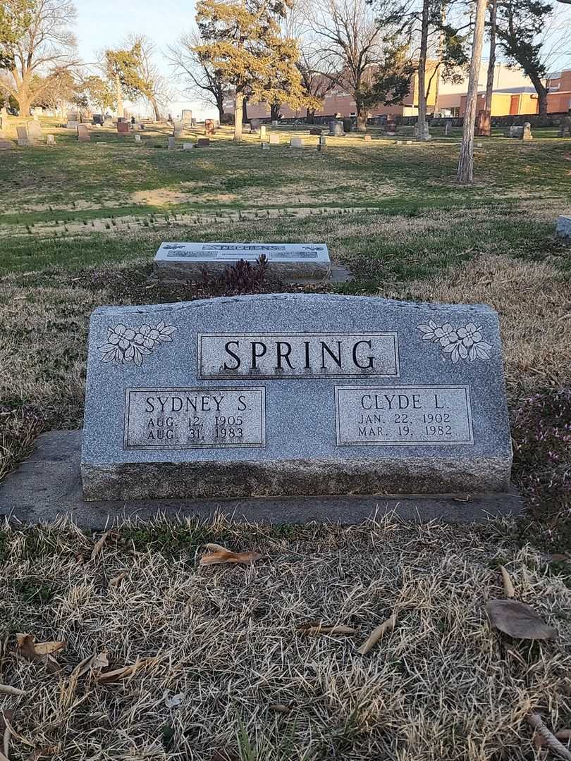 Sydney Sager Spring's grave. Photo 1