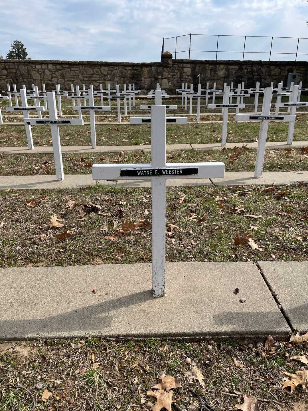 Wayne E. Webster's grave. Photo 3