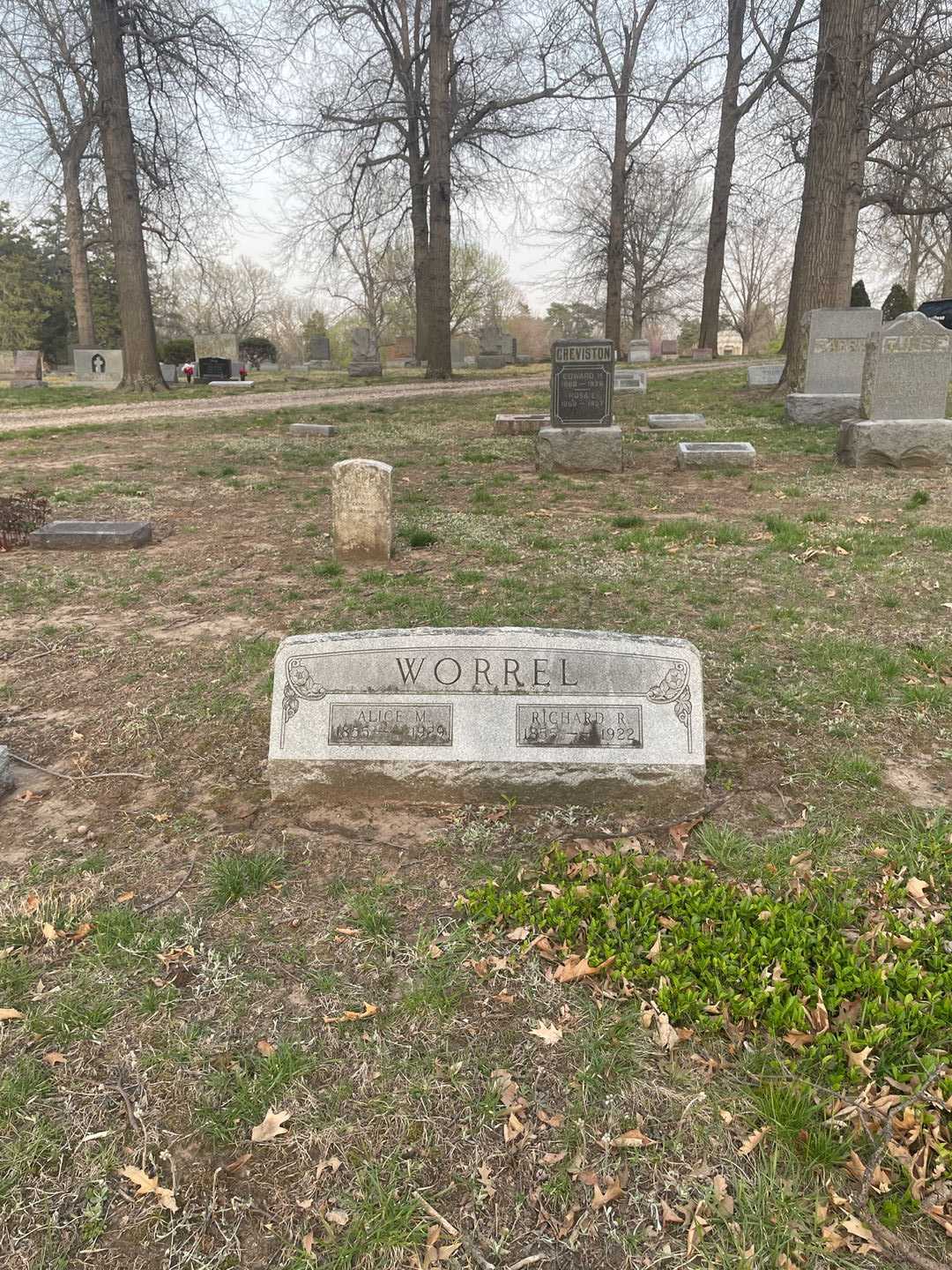 Alice Mary Worrel's grave. Photo 2