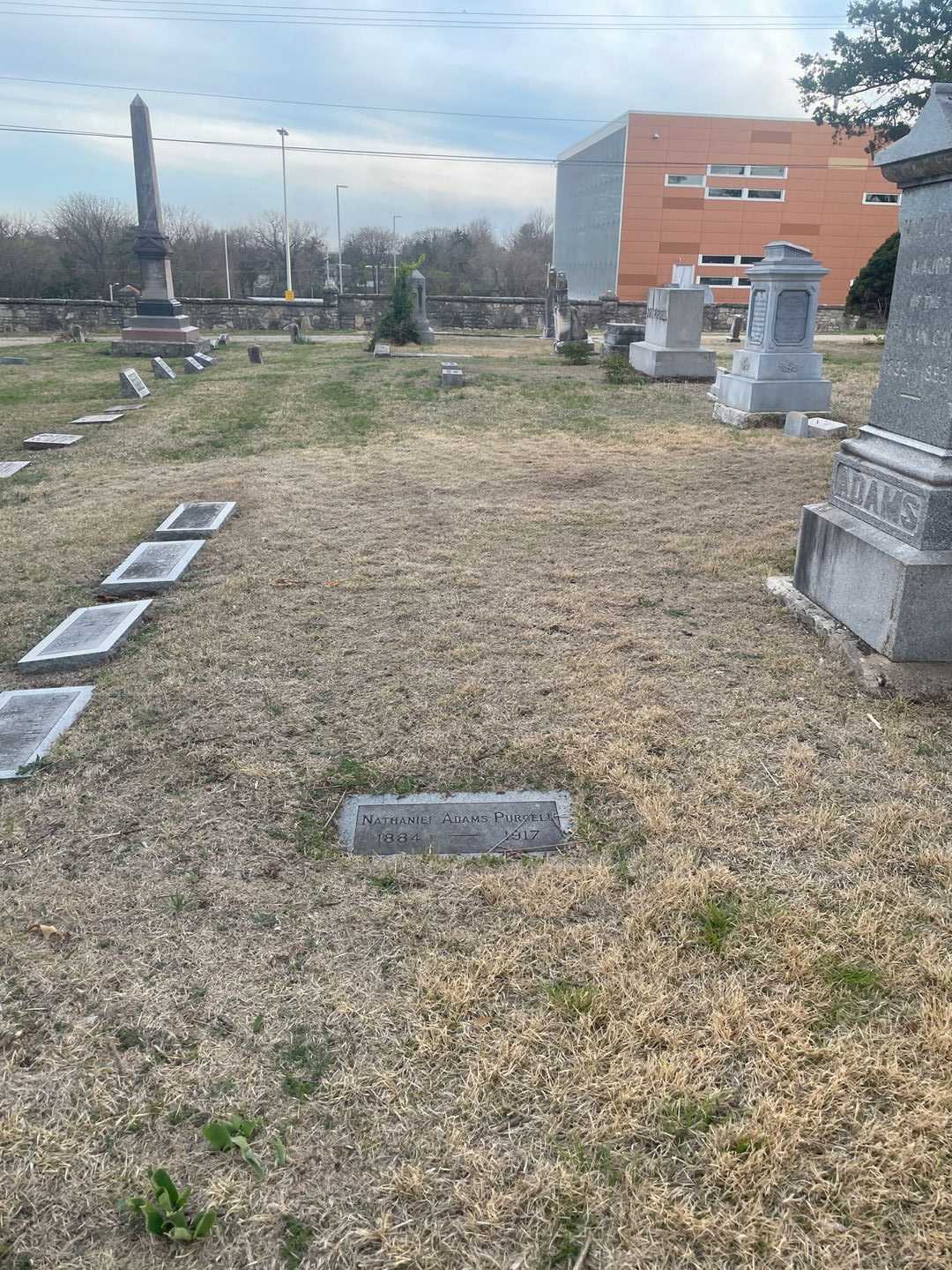 Nathaniel Adams Purcell's grave. Photo 2
