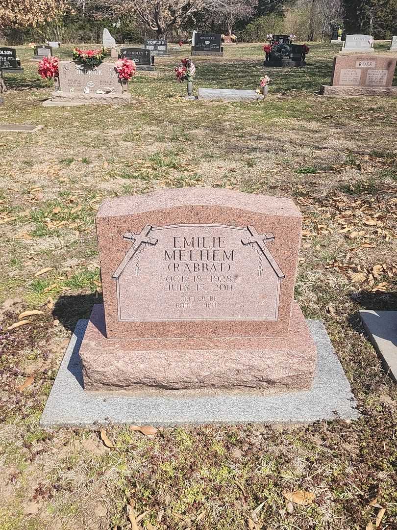 Emilie Rabbat Melhem's grave. Photo 1