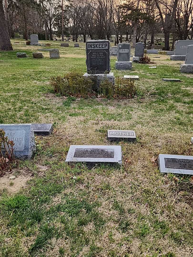 Olive Retta Haege's grave. Photo 2