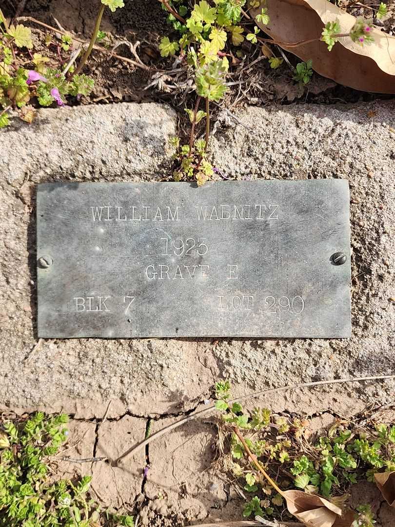William Wabnitz's grave. Photo 3