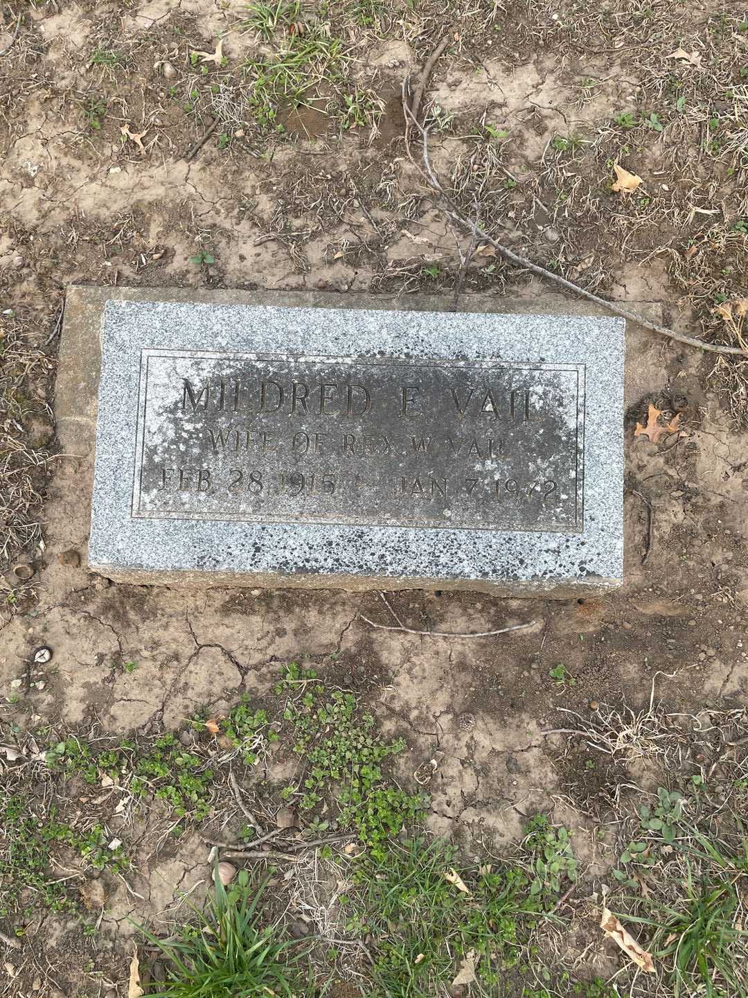 Mildred E. Vail's grave. Photo 3