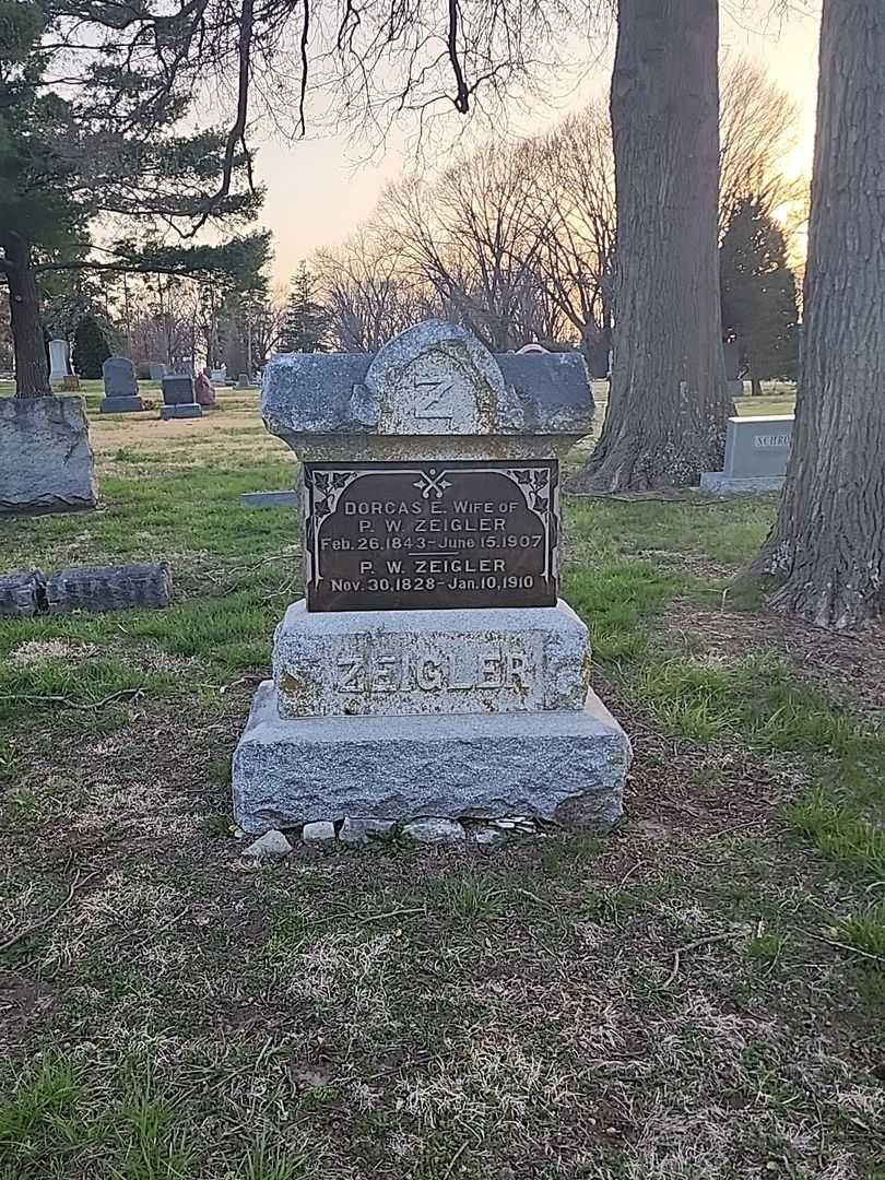 Dorcas E. Zeigler's grave. Photo 2